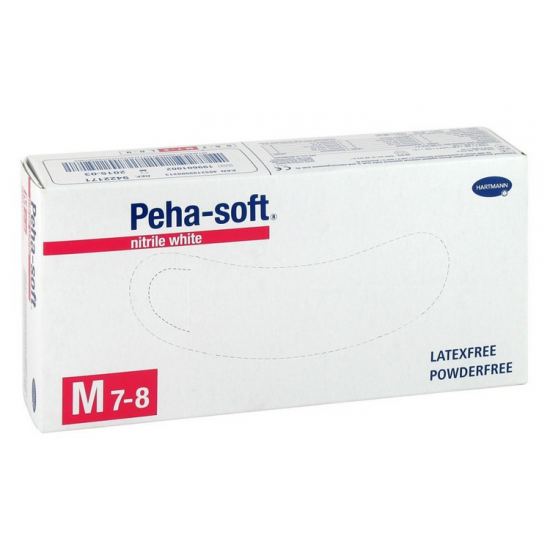 Hartmann Peha-soft Nitrile Powder Free Gloves Λευκό 100 Τεμάχια