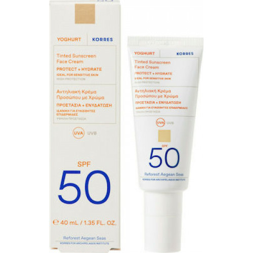 Korres Yoghurt Tinted Sunscreen SPF50 40ml