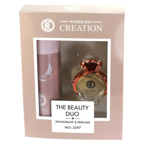 Kreasyon Creation The Beauty Duo Deodorant & Perfume No 2397 Γυναικείο Άρωμα (Eau de Parfum) 30 ml, Αποσμητικό Σπρέι 200 ml