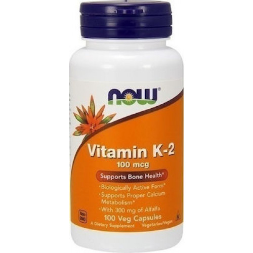 Now Foods Vitamin K-2 100mcg 100 Veg Capsules