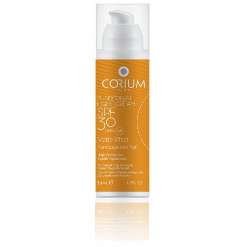 Corium Sunscreen Light Cream Matte Effect SPF30, 50ml