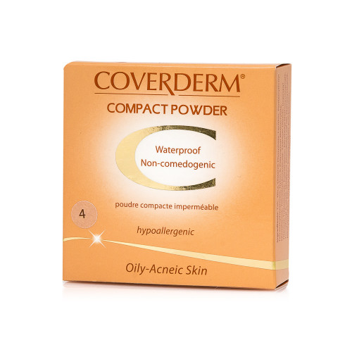 COVERDERM - COMPACT POWDER Oily/Acneic Skin No4 - 10gr