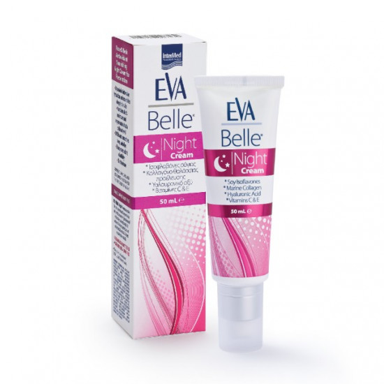 Eva Belle Night Cream, Αντιοξειδωτική Θρεπτική Κρέμα Προσώπου & Λαιμού 50ml